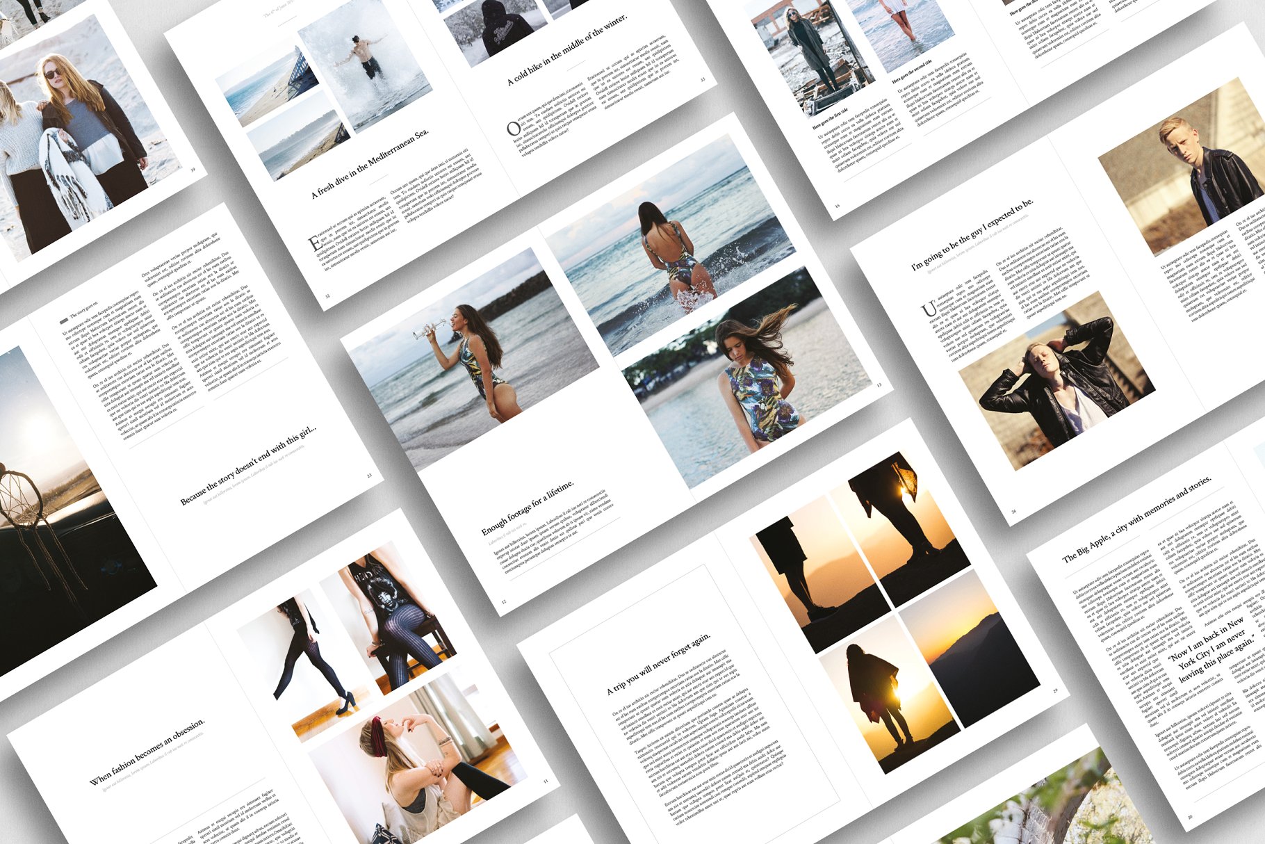 现代简约杂志版式设计模板 Copenhagen Magazine Template插图(2)