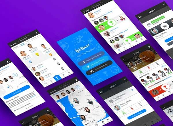 运动类应用 UI 套件 LetSport iOS Mobile App