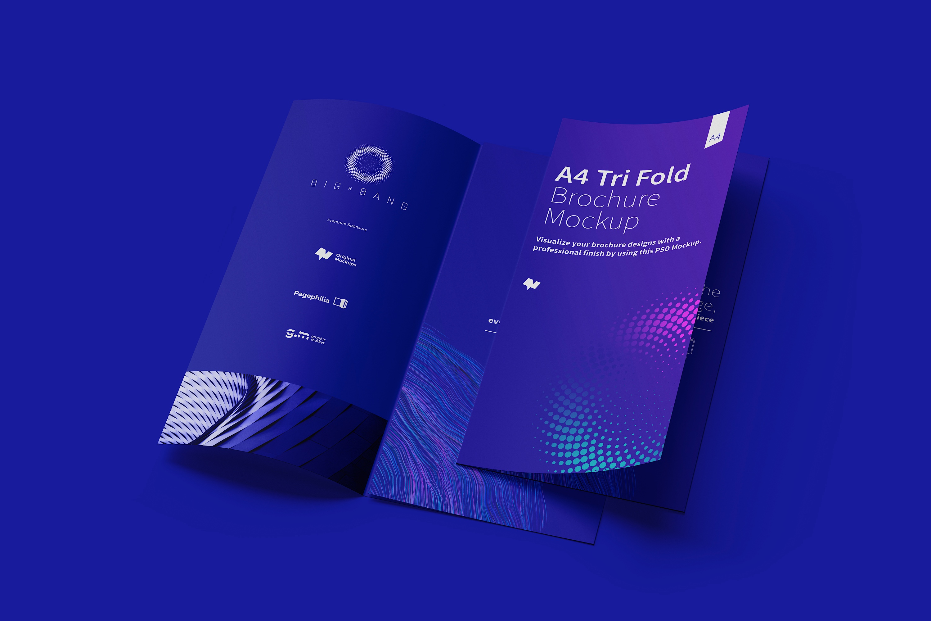 A4三折页设计传单设计印刷效果图样机06 A4 Trifold Brochure Mockup 06插图(5)