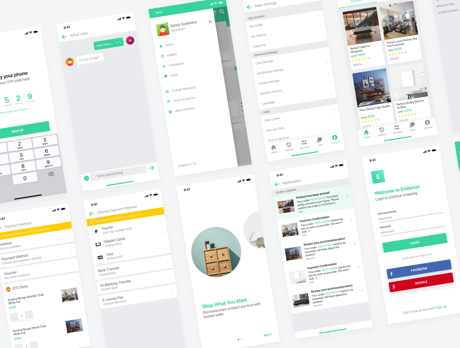 素材库下午茶：房地产电商房产平台APP UI KIT套装下载插图(4)