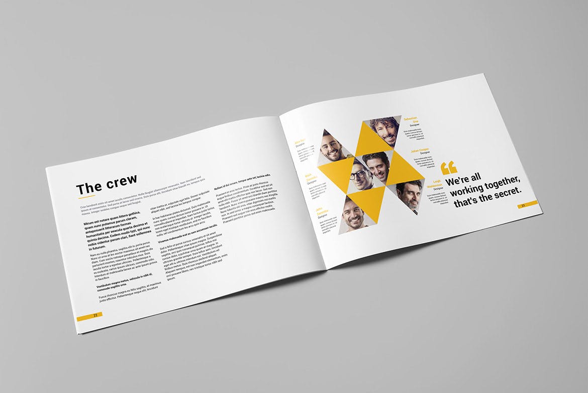 金融咨询公司企业介绍画册设计模板v2 Business Brochure Vol.2 Landscape插图(11)