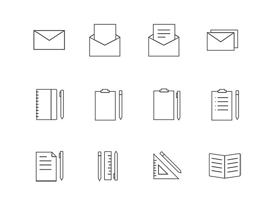 文字工作图标素材之家精选sketch素材