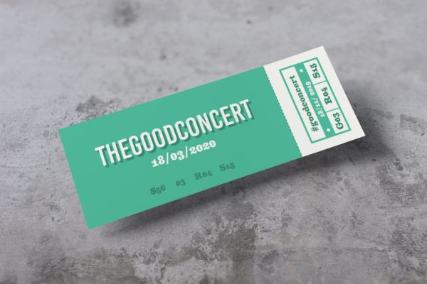 简约风格门票设计效果图PSD样机素材库精选模板 Ticket Photoshop Mockups