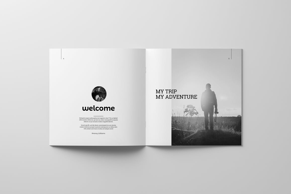 高端冷摄影师画册/产品目录设计模板 PSD – Photo Album Template插图(4)