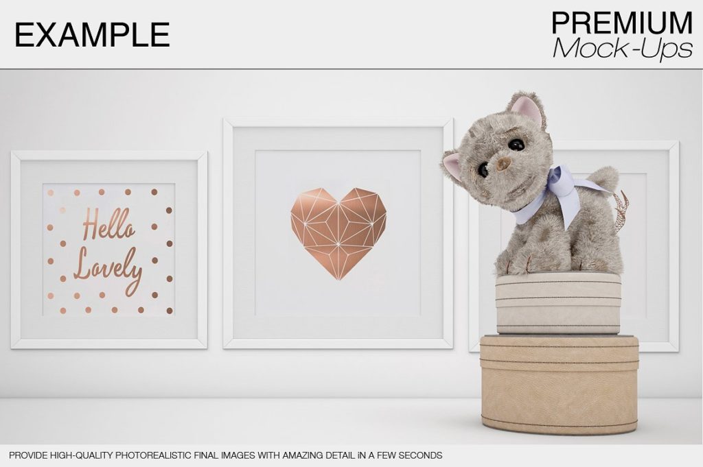 一组适合儿童的相框场景Mockups下载[psd]插图(8)