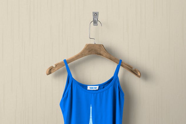 时尚女装印花背心服装样机 Women’s Tank Top Mockups插图(6)