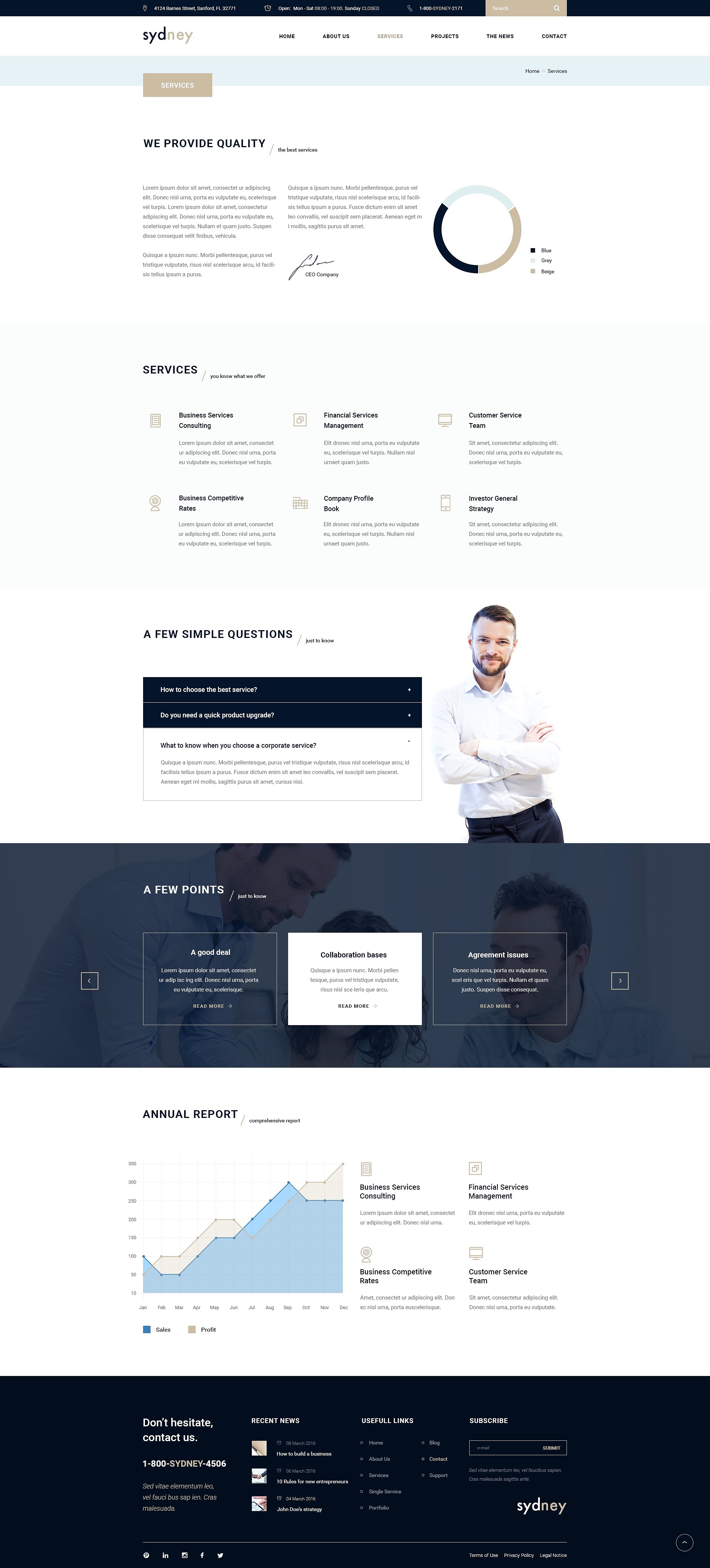 金融咨询类企业网站 PSD 模板 Sydney- Premium Finance Business PSD插图(6)
