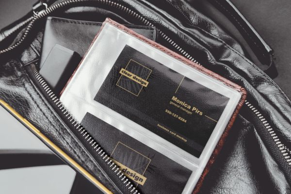 企业名片文件夹场景展示素材库精选模板 Business Card Holder Scene Mockup