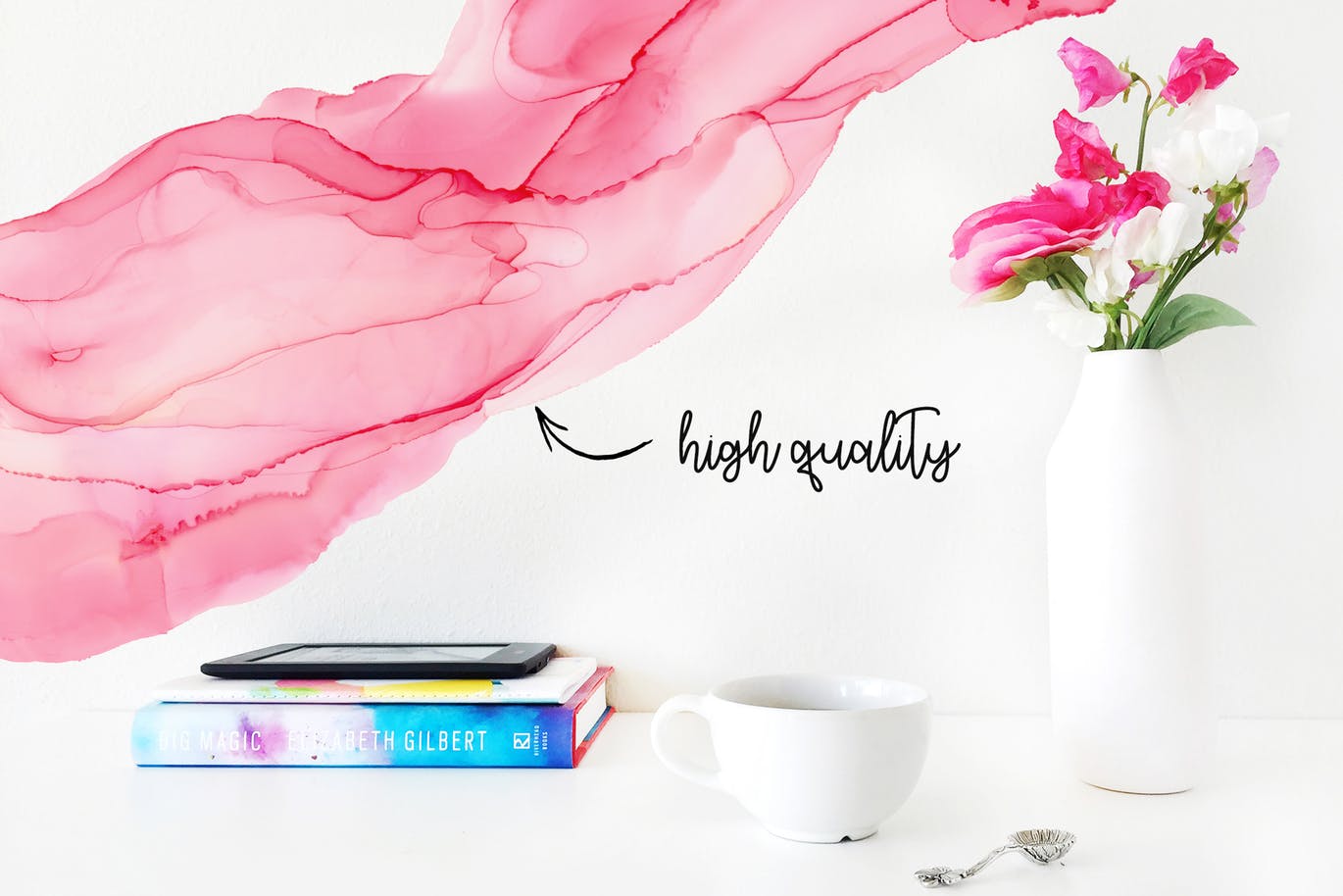 优雅彩色酒精墨水肌理纹理背景PNG素材 Elegant Alcohol Ink Textures插图(1)