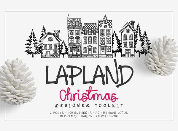 素材库下午茶：好用高品质的多功能圣诞节素材kit[Ai]