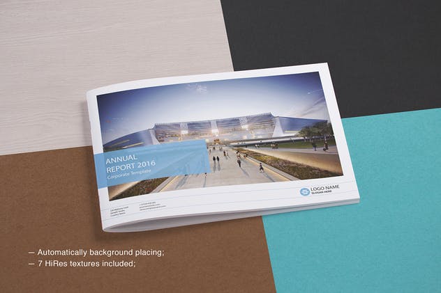 A5规格杂志画册样机模板 A5 Magazine / Brochure Mock-up’s插图(1)