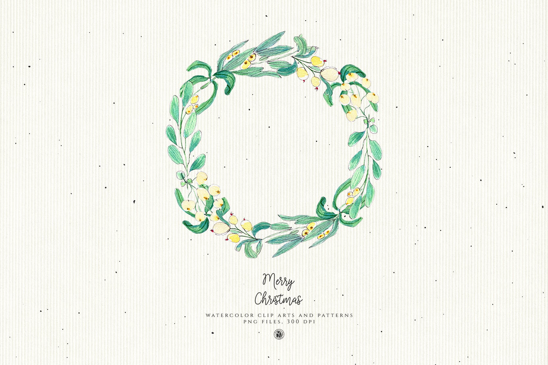 水彩手绘圣诞装饰元素PNG高清图片素材 Christmas Decorations插图(3)