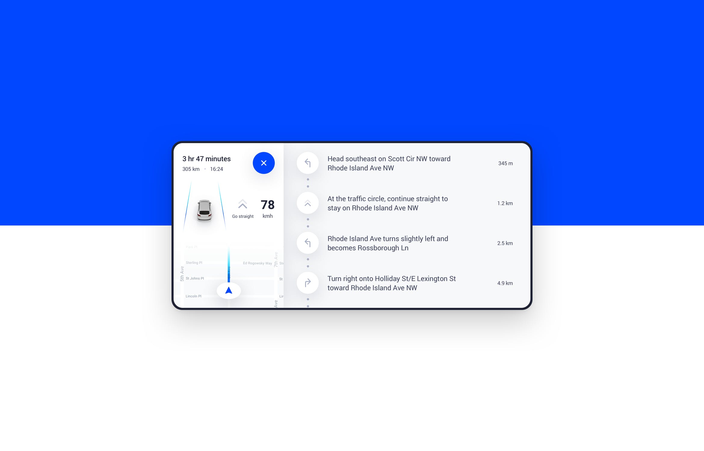车载导航系统APP应用界面设计UI套件[PSD, SKETCH, XD] Navi App – Car Navigation Map iOS & Android App插图(3)