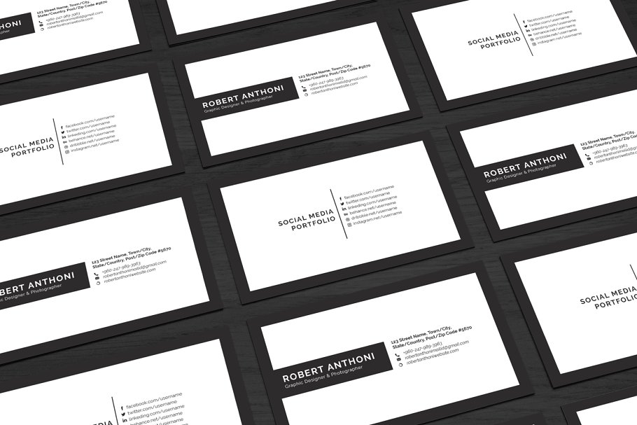 简约风格电子简历模板[4页] Clean Resume Template 4 Pages插图(3)