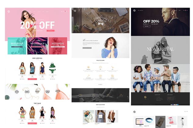 创意多用途网站PSD模板 Optima – Creative Multipurpose PSD Template插图(4)