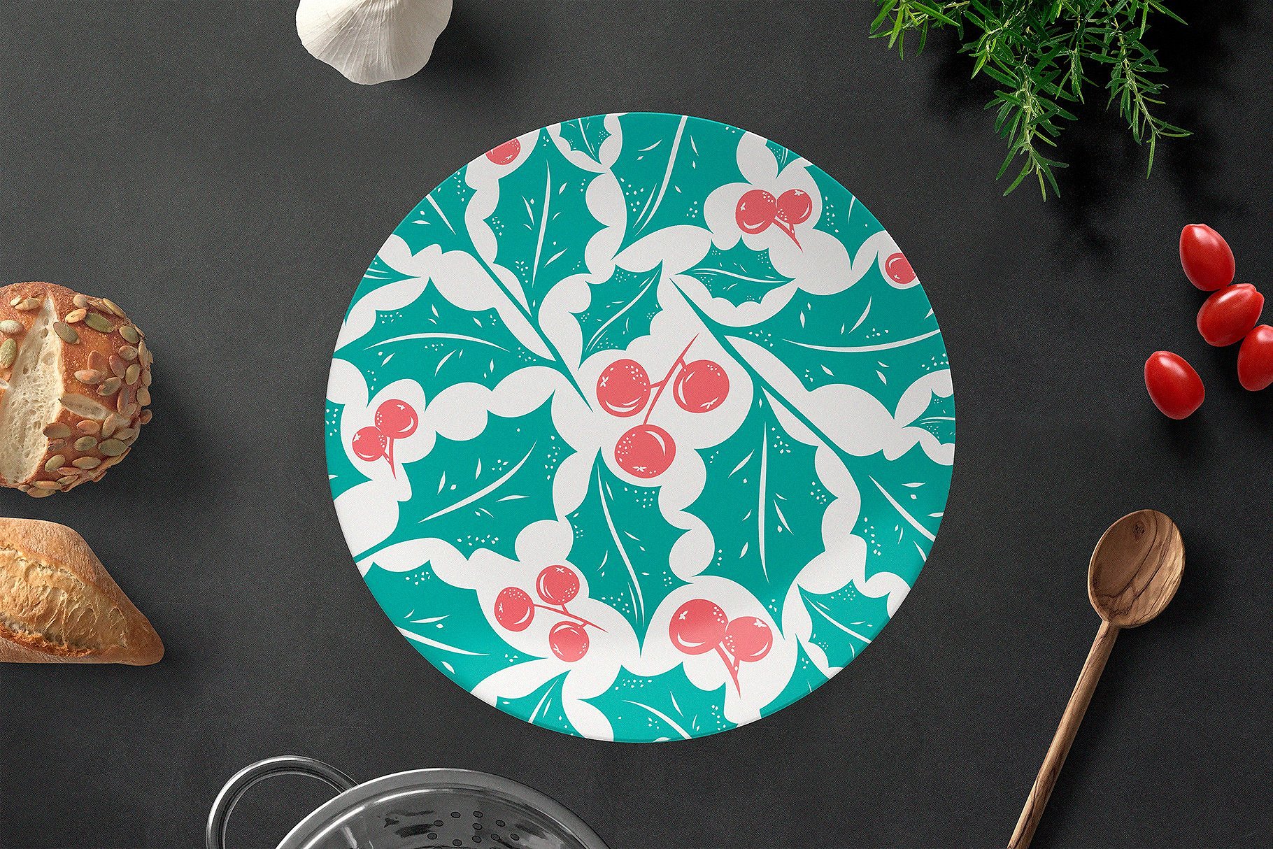 圣诞节礼物包装纸张图案纹理 Christmas Gift: Vector Patterns Set插图(3)