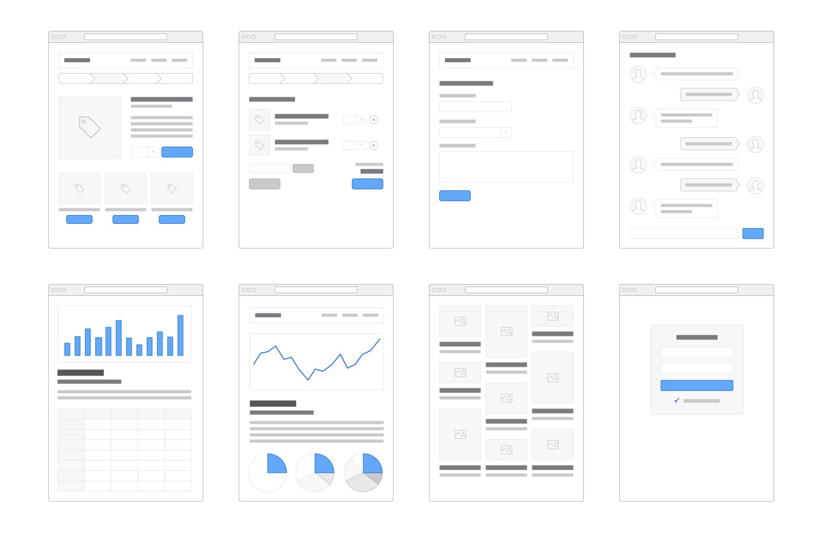 网页设计必备线框图 UI 套件 Microframes: Card-based Wireframing Kit插图(2)