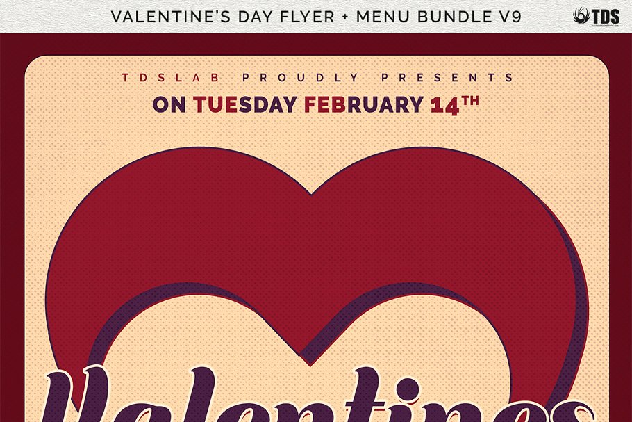 情人节专题菜单+传单PSD模板合集V9 Valentines Day Flyer + Menu PSD V9插图(12)