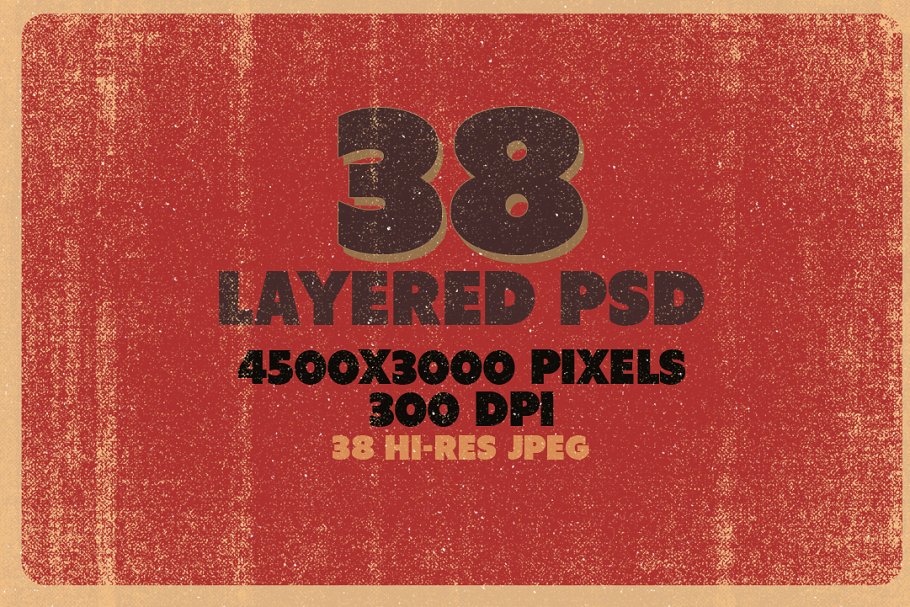 复古半色调纹理背景/照片叠层 Vintage Halftone Texture/Backgrounds插图(1)