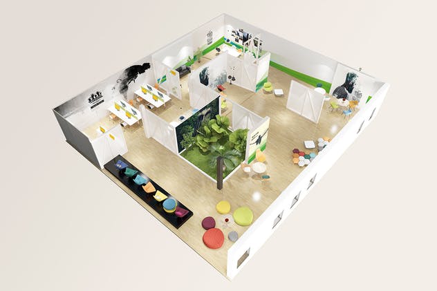 办公室场景品牌VI演示样机v6 Office Branding Mockups V6插图(12)