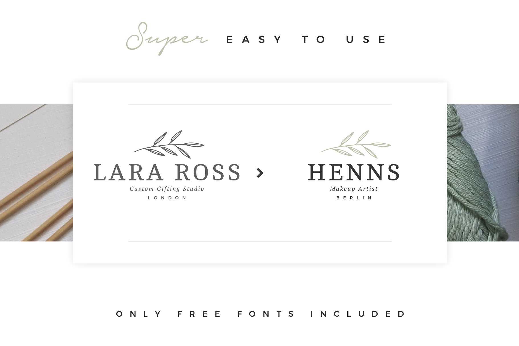 即拿即用优雅风格英文Logo设计模板 Delicate Logos – Volume 04插图(2)