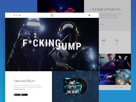 Hugo Landing Page素材之家精选sketch素材