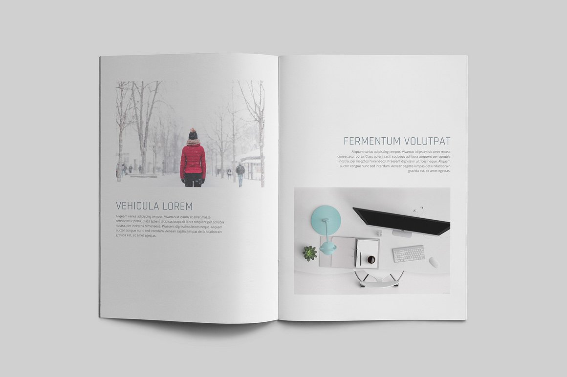 100页漂亮极简的商业化杂志模板下载[indd]插图(26)