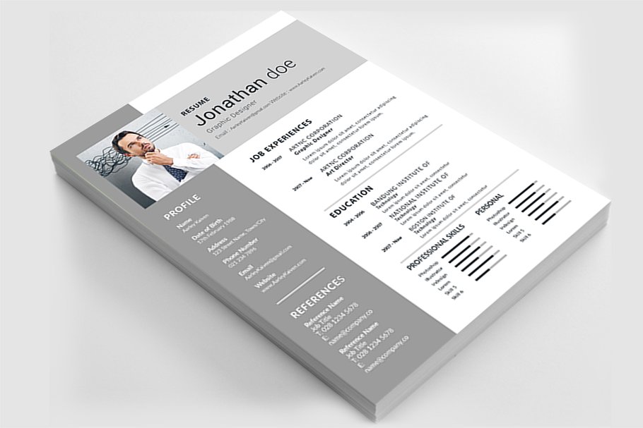 商务求职简历模板 Resume插图(2)