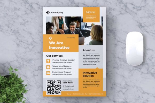 企业介绍/公司业务宣传传单模板V13 Corporate Business Flyer Vol. 13