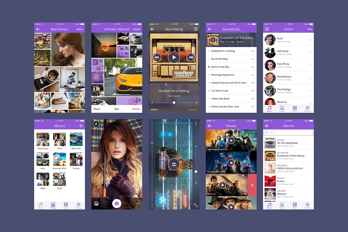 社交电商APP应用UI设计套件 Coloristic UI Kit插图(4)