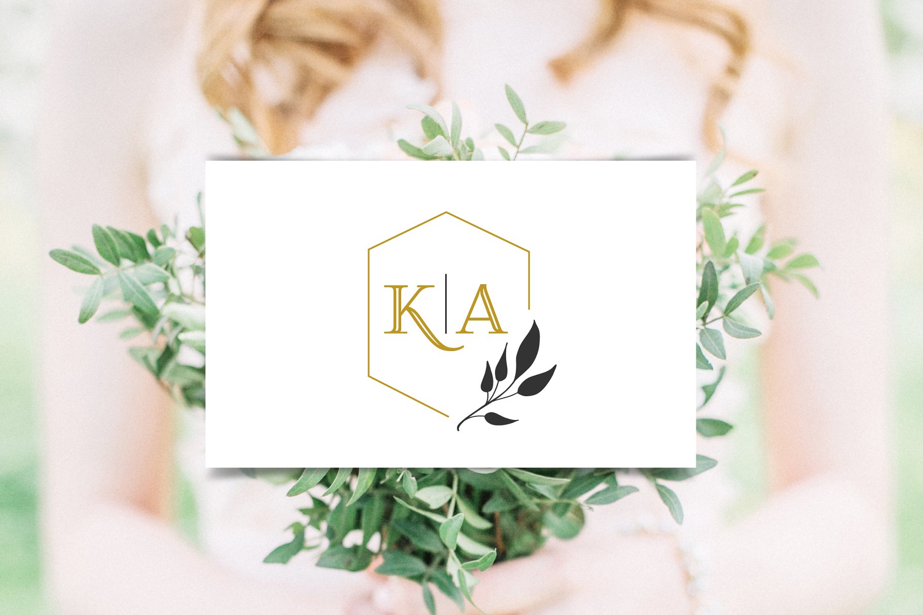 婚礼策划婚庆公司婚纱品牌Logo设计模板合集 Wedding logo boutique, premade logo插图(4)