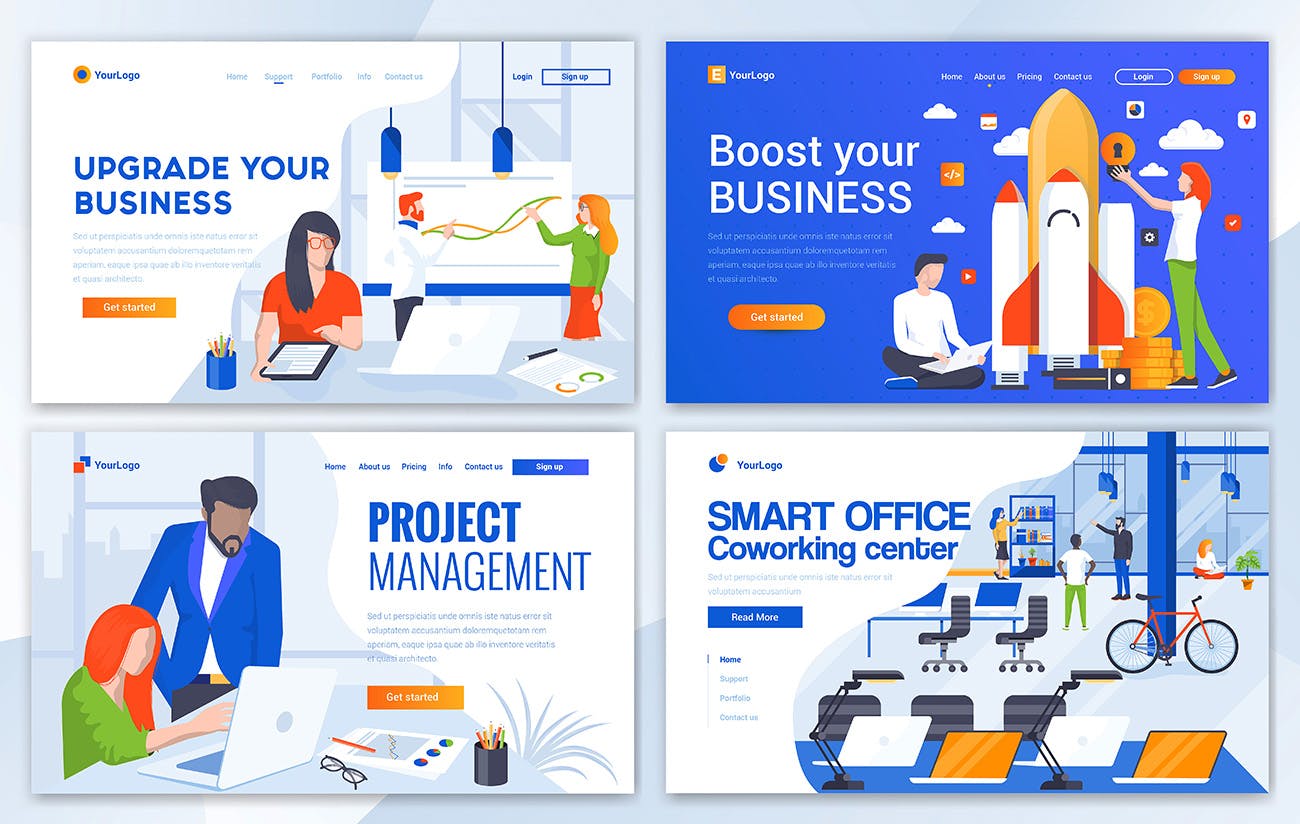 现代设计风格网站着陆页设计模板超级合集 BIG Collection of Landing page templates插图(5)