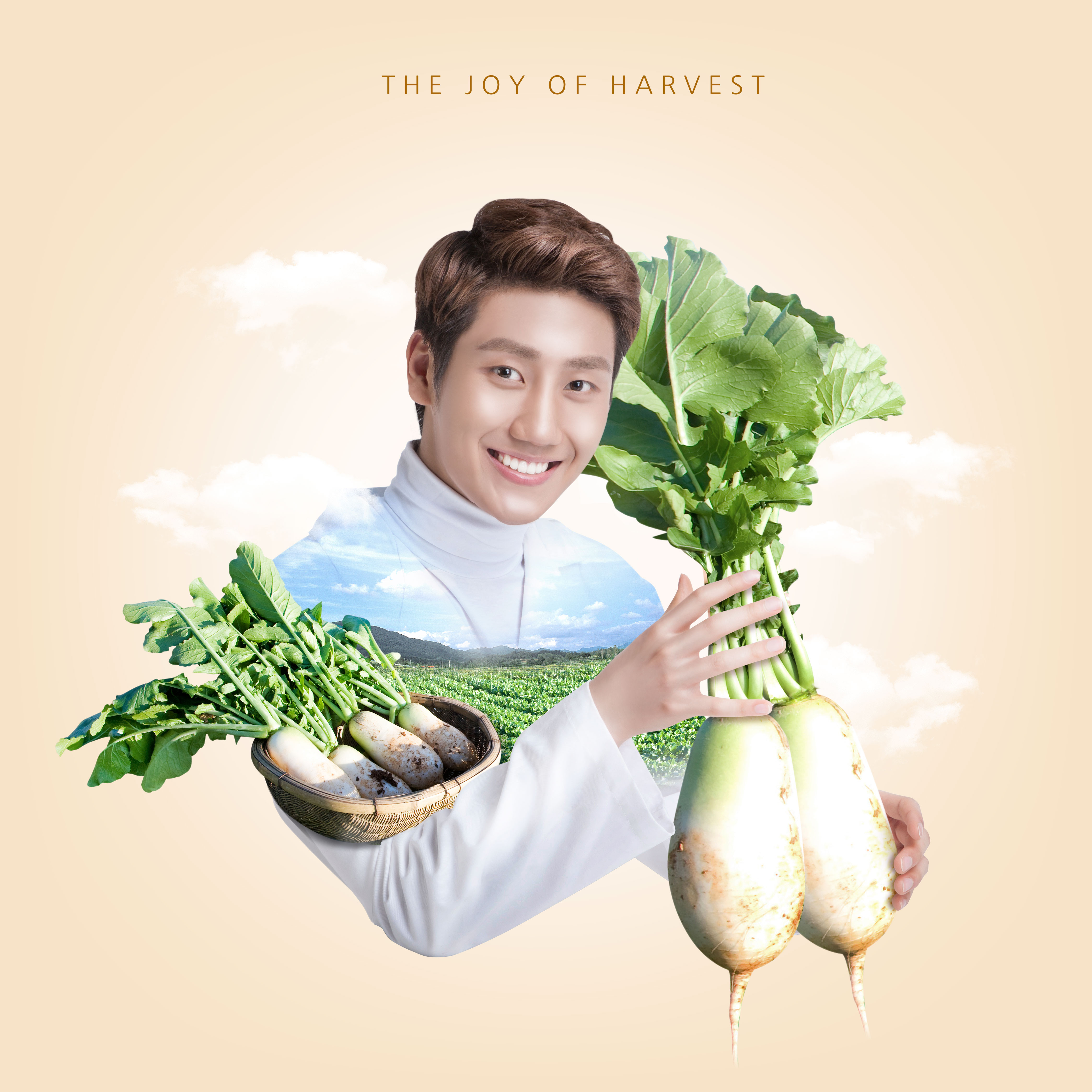 收获的喜悦农场生活主题方形海报psd模板插图(4)