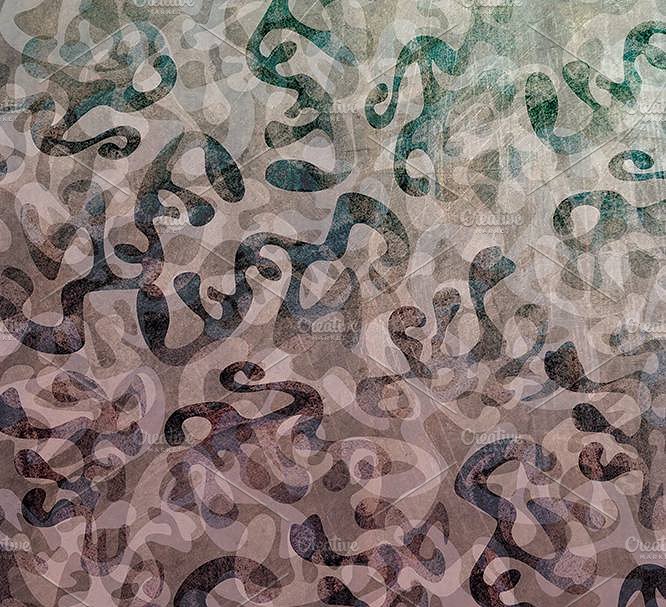 精美的玫瑰金彩虹色调有机图案纹理 Petrol Depths in Gold & Iridescence插图(4)