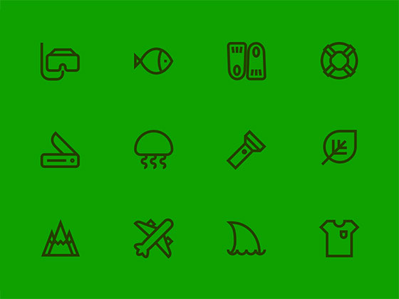 52 枚探险和旅游图标素材之家精选sketch素材