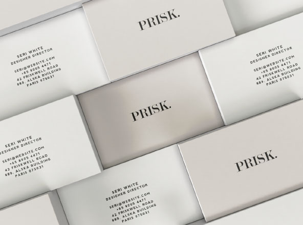 堆叠式企业名片设计立体效果图样机 Stacked Business Card Mockup