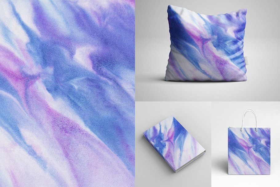 混合色彩水彩纸张纹理 Watercolour Paper Textures插图(1)