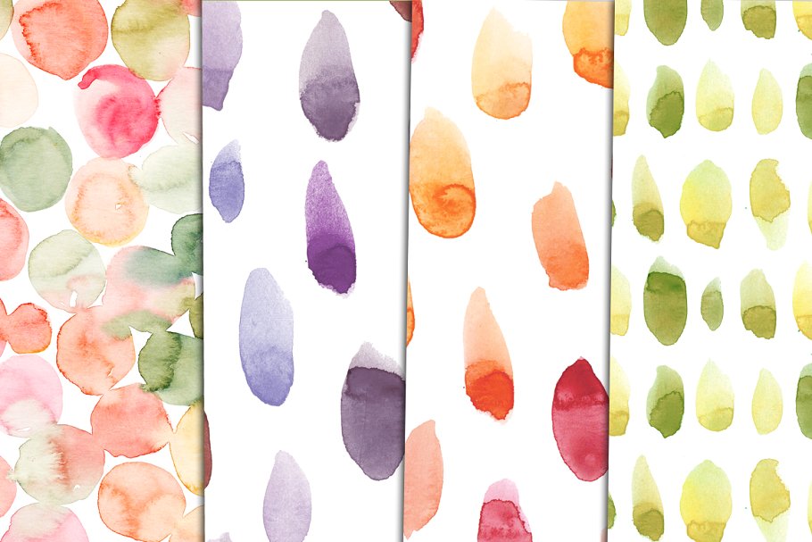 水彩纸张&条纹 Watercolor paper, stripes插图(1)