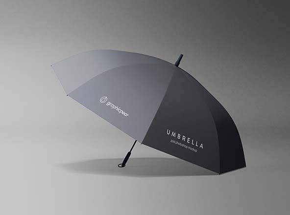 品牌定制雨伞太阳伞外观设计素材库精选模板 Simple Umbrella Mockup