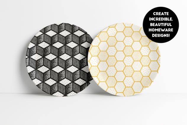 精致点画手绘图案纹理 Stippled & Seamless – Patterns插图(4)