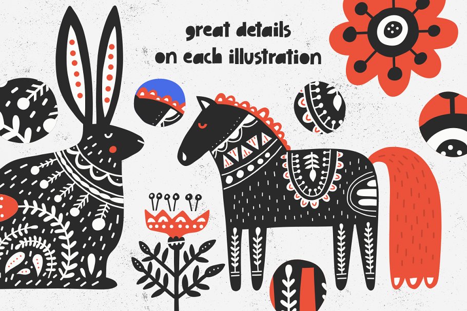 民间艺术插画素材合集 Folk Art Graphic Collection插图(6)