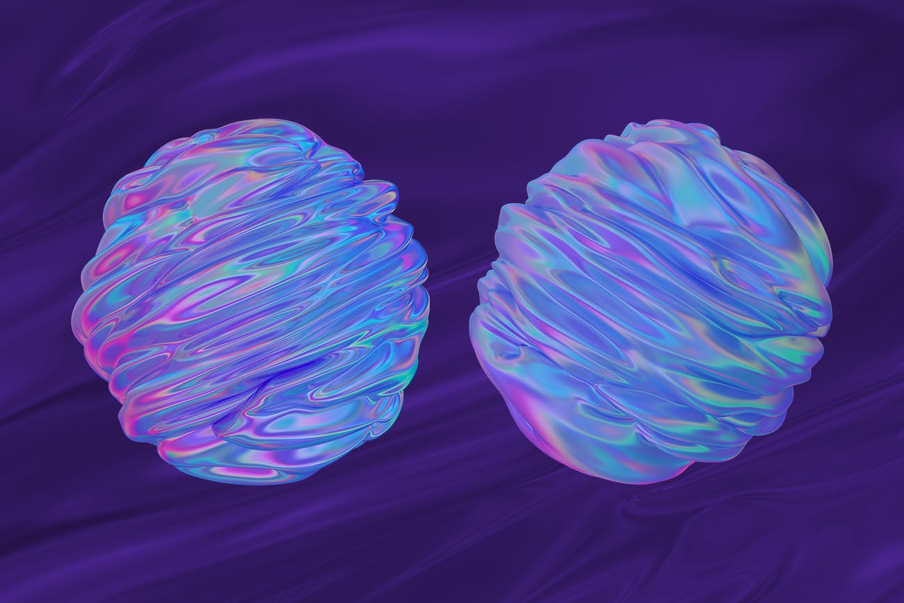 抽象3D渲染有机图形PNG背景图素材 Abstract 3D Rendering of Organic Shapes插图(13)