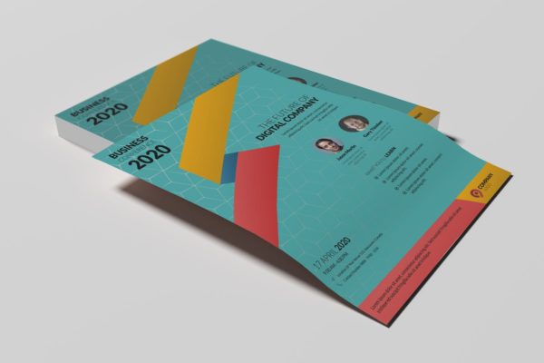 创业公司业务活动传单海报PSD素材素材库精选 Blulo – Startup Company Business Event Flyer