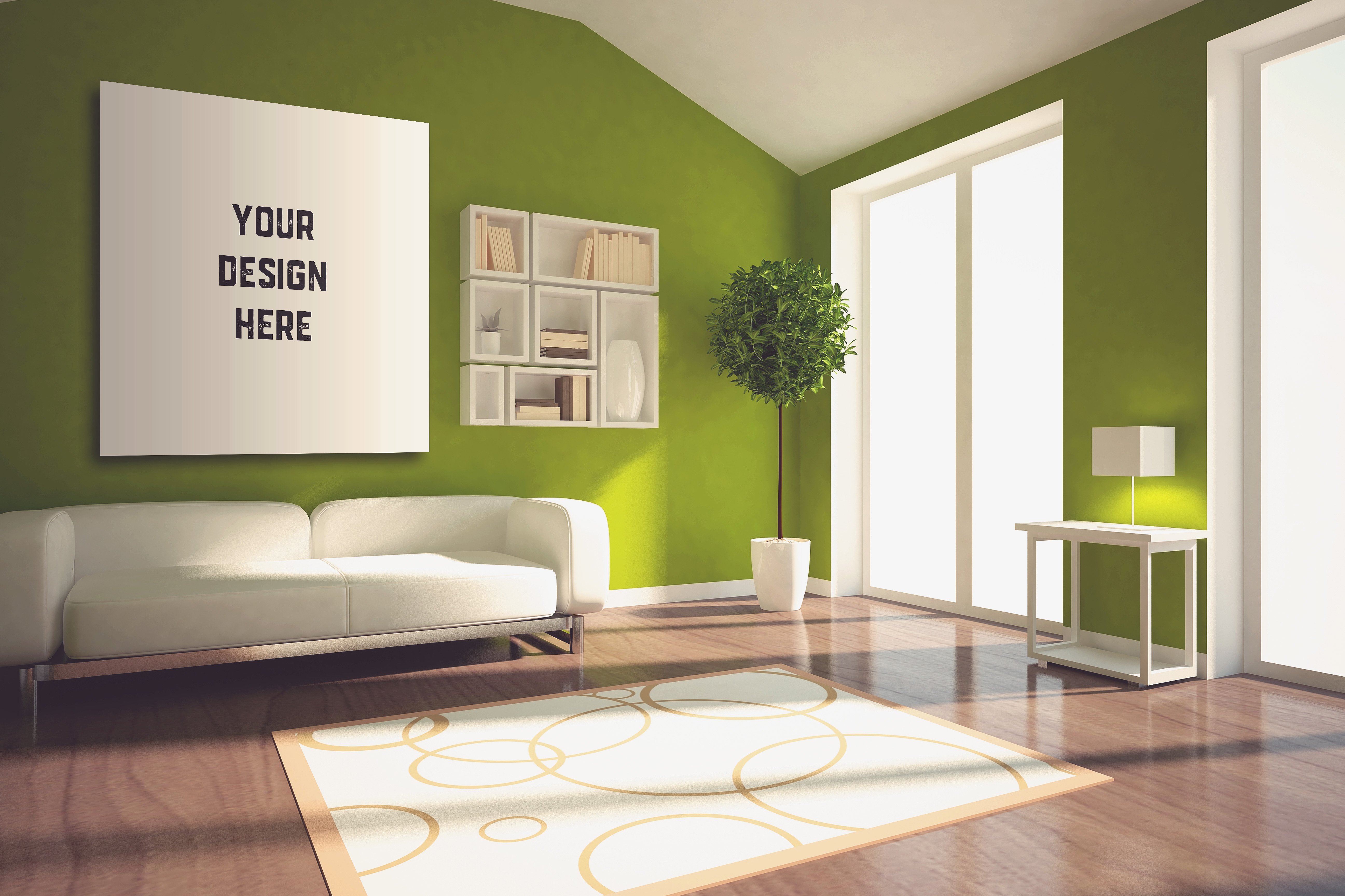 易编辑的墙上画框MOCKUPS模型包插图(1)