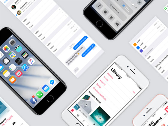 Facebook iOS 10 GUI素材之家精选sketch素材
