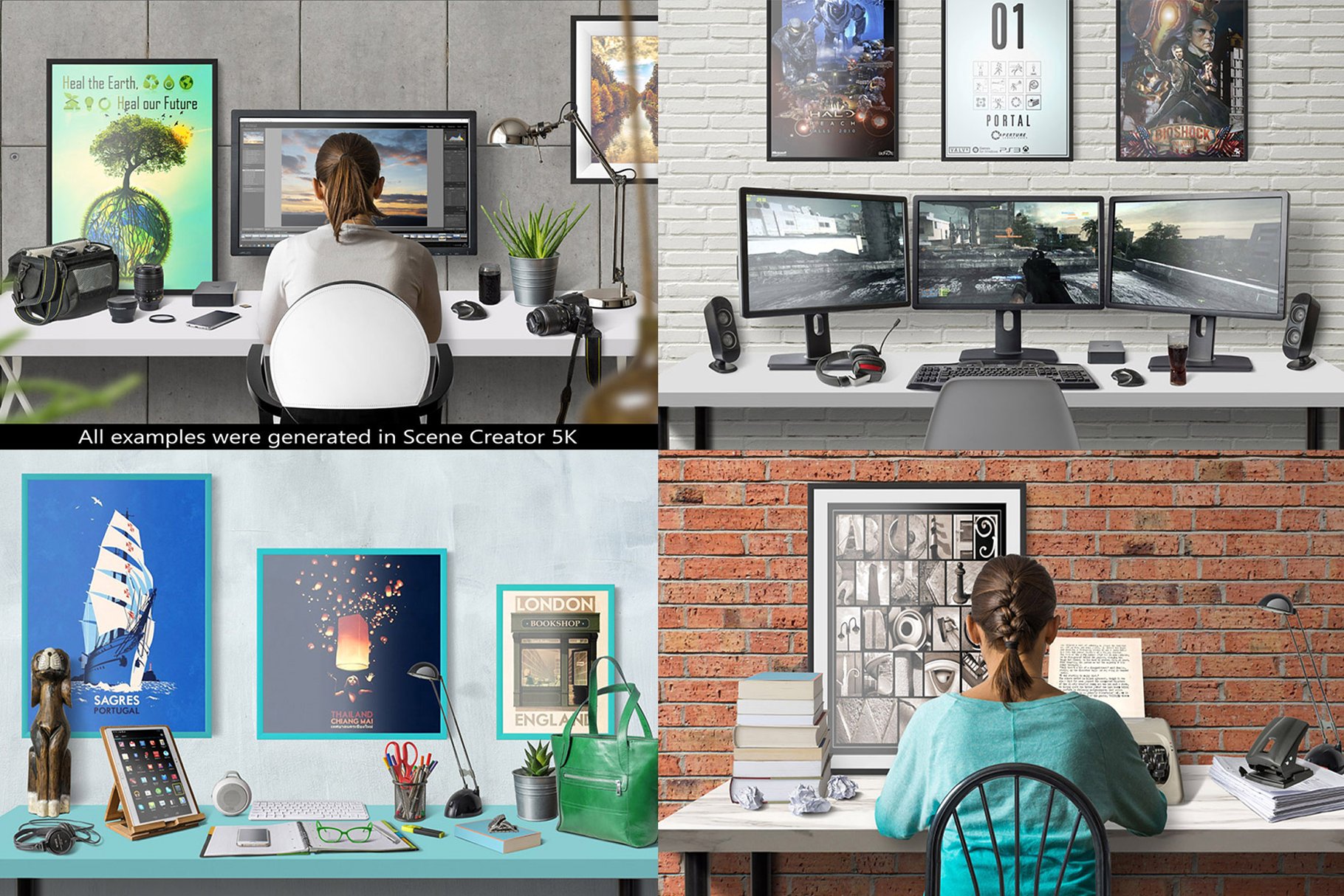 5K高清场景生成模板 SCENE CREATOR 5K Mockup(场景模板、海报、独立元素&背景)插图(15)