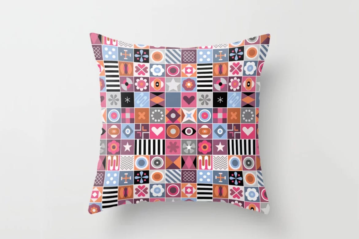 抽象几何混合图案无缝背景素材 Mix of Abstract Geometric Patterns插图(2)