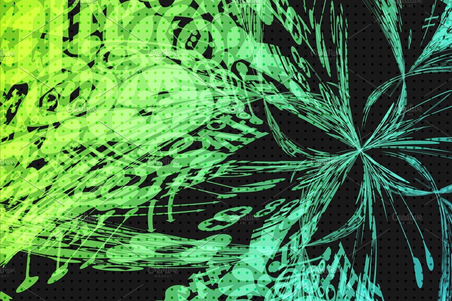 一组抽象背景  Abstract backgrounds插图(4)