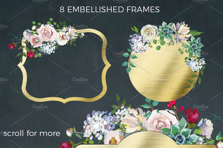 优雅婚礼婚庆花卉设计套装 Grace Wedding Floral Design Set插图(6)