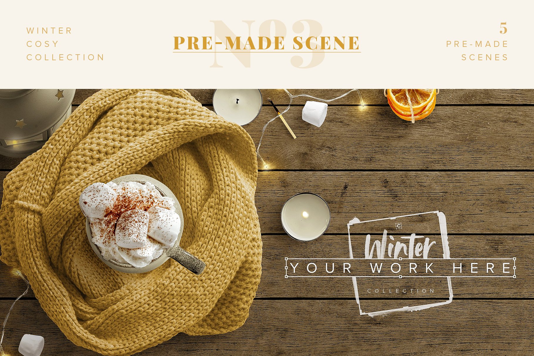 冬日气氛巨无霸Banner场景模板 Winter Cosy Collection – CS插图(3)